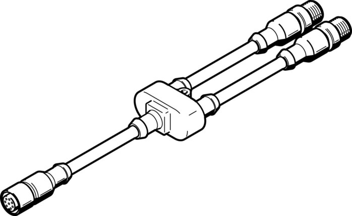 Exemplarische Darstellung: NEBV-M12G8-KD-3-M12G4