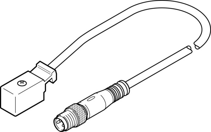 Exemplarische Darstellung: KMYZ-2-24-M8-0,5-LED (177676)   &   KMYZ-2-24-M8-2,5-LED (177678)