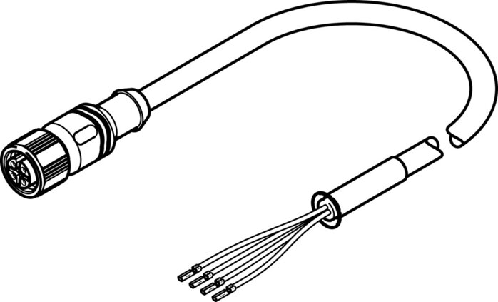 Exemplarische Darstellung: NEBM-M12G4-RS-15-N-LE4