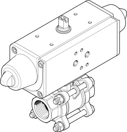 Exemplarische Darstellung: VZBA-1/2"-GG-63-T-22-F0304-V4# (1758071)   &   VZBA-3/4"-GG-63-T-22-F0304-V4# (1758072)   &   VZBA-1"-GG-63-T-22-F0405-V4V4# (1758073)  & ...