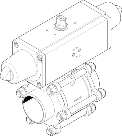 Exemplarische Darstellung: VZBA-3"-WW-63-T-22-F0710-V4V4# (1774112)   &   VZBA-4"-WW-63-T-22-F10-V4V4T-# (1774113)