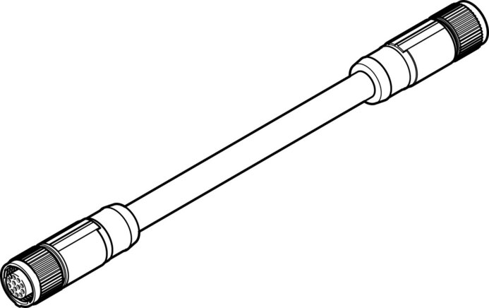 Exemplarische Darstellung: NEBS-M12G12-KS-0.5-SM12G12 (3056124)   &   NEBS-M12G12-KS-2-SM12G12 (3058527)