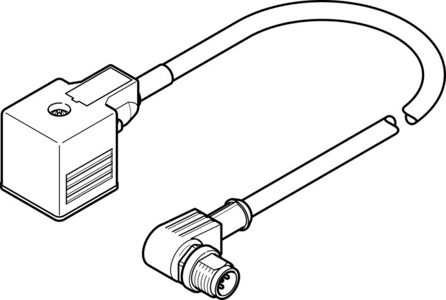 Exemplarische Darstellung: NEBV-A1W3F-P-K-0.3-N-M12W3 (3679771)   &   NEBV-A1W3F-P-K-0.6-N-M12W3 (3679772)