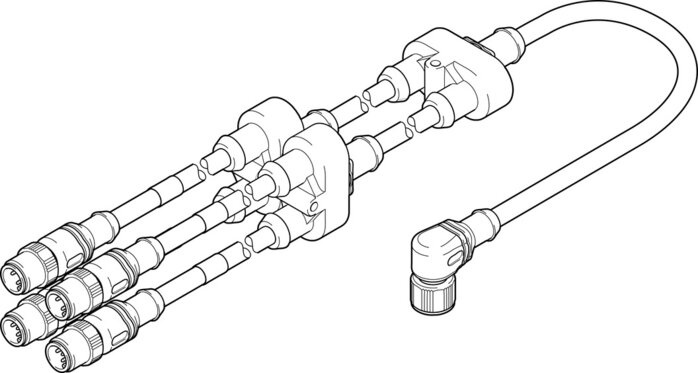 Exemplarische Darstellung: NEFV-V12-M12W8-0.6-M12QG5 (4787544)