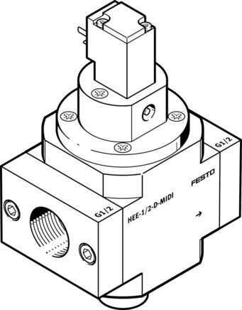 Exemplary representation: HEE-1/4-D-MINI-230 (165073)   &   HEE-1/2-D-MIDI-230 (172946)   &   HEE-3/4-D-MAXI-230 (172952)  & ...