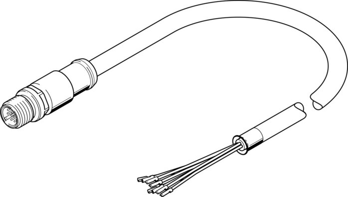 Exemplarische Darstellung: NEBS-SM12G12-E-5-N-LE12 (3947395)   &   NEBS-SM12G12-E-0.5-N-LE12 (3947401)